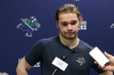 Vasily Podkolzin Postgame Interview | Jan. 25/22