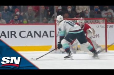 Jared McCann Buries Marcus Johansson's Spinning Pass With A Sweet Wrist Shot