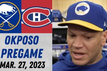 Kyle Okposo Pregame Interview vs Montreal Canadiens (3/27/2023)