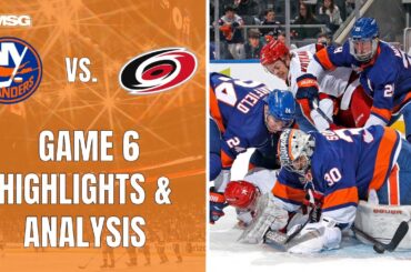 Hurricanes Take Game 6 In Overtime and The Series Against The Islanders | New York Islanders