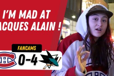 I'M MAD AT JACQUES ALAIN (JAKE ALLEN) !| MTL 0-4 SJS | FANCAM