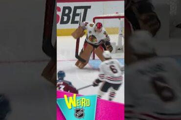 Fleury Breathes a Sigh of Relief 😮‍💨 | Weird NHL #shorts