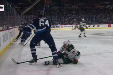 Logan Stanley hit on Kirill Kaprizov - Have your say!