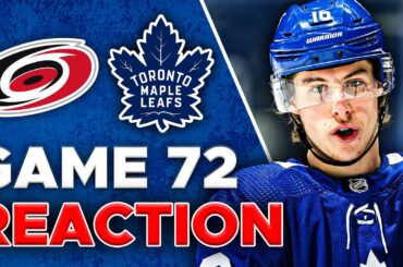 Maple Leafs vs Carolina Hurricanes LIVE POST GAME | Game 72 REACTION