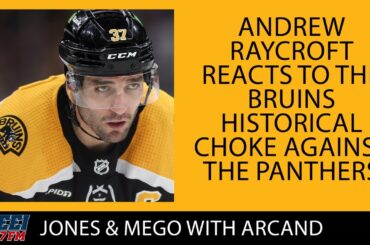 Andrew Raycroft reacts to the Bruins historic collapse.