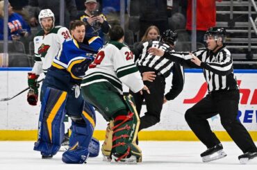 Jordan Binnington vs Marc-Andre Fleury fight denied by refs