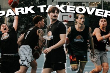 NBA PROSPECT PULLS UP FOR PARK TAKEOVER (GETS DUNKED ON)