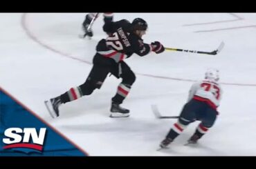 Sabres' Tage Thompson Displays Quick Release To Net His 40th Goal Of The Season