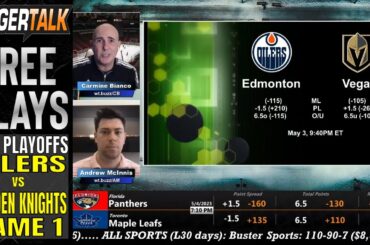 Edmonton Oilers vs Vegas Golden Knights Game 1 Predictions | NHL Playoff Betting Advice May 3