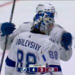 Andrey Vasilevskiy stop all 3 shootouts vs Avalanche in Lightning win (14 feb 2023)