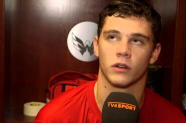 ”Man bara njöt” André Burakovsky gjorde debut – och mål – i NHL. - TV4 Sport