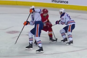 McDavid knee on knee with Weegar - Have your say!