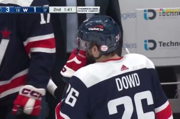 Nick Dowd "late hit" on Jeff Skinner - [Both Broadcasts]