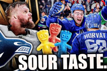 CANUCKS ALMOST CHOKE: HUGE SOUR TASTE GAME VS VEGAS GOLDEN KNIGHTS (Re: Pettersson, Hughes, Horvat)