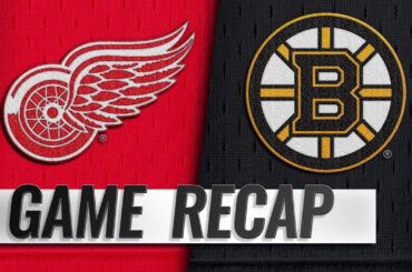Zadina's OT goal leads Red Wings past Bruins, 3-2