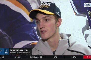 Tage Thompson on his World Junior Championship experience