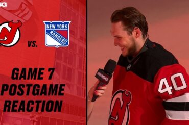 Devils players react to beating the Rangers in Round 1 | New Jersey Devils
