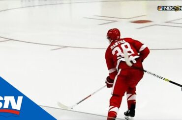 Anthony Mantha Forces Turnover, Beats Jordan Binnington With Perfect Shot