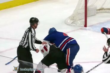 Kyle Palmieri vs Kris Russell Jan 12, 2017