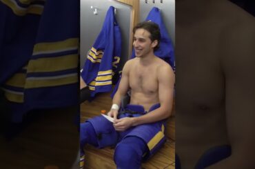 Dylan Cozens Reads The Sabres Lineup #nhl #shorts