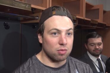 Charlie McAvoy talks about Ullmark trying to fight Tkachuk