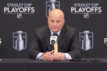 Jim Montgomery talks about the Bruins game 7 loss to the Panthers