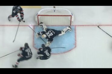 Olkinuora saves on Lugin shot