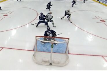 Tanner Pearson With the Beautiful Redirect In Front Of Campbell Ties The Game at 4-4