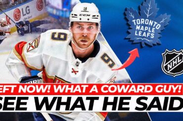JUST HAPPENED! RELEASED THE BOMB! SEE WHAT HE SAID! ! TORONTO MAPLE LEAFS! NHL NEWS!