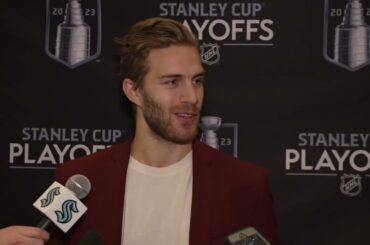 2023 #nhl Playoffs: Seattle Kraken Forward Alexander Wennberg - Travel Day  Interview - 04.27.23