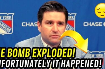 💥 TODAY'S LATEST NEWS FROM THE NEW YORK RANGERS! THE BOMB EXPLODED! UNFORTUNATELY IT HAPPENED! NHL!
