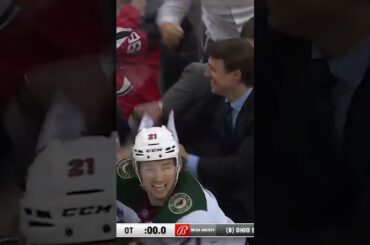 Hughes misses, but Boldy sure doesn't 😎