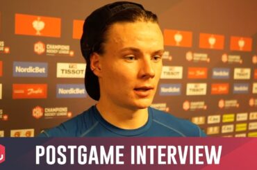 Victor Olofsson of Frölunda Indians after a win vs. ZSC Lions Zurich