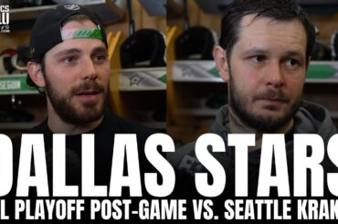 Tyler Seguin & Evgenii Dadonov React to Seguin's Career Playoff, GM2 Win vs. Seattle, Wyatt Johnston