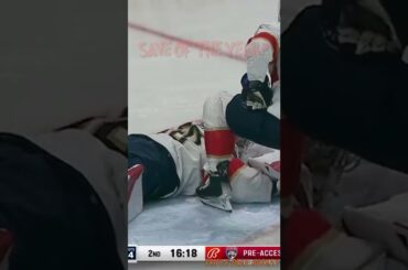 Spencer Knight ROBS Jeff Skinner with AMAZING Save #shorts #nhlhockey #saveofthenight