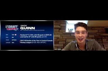 Jack Quinn Talks Growing Up an Ottawa Senators Fan & NHL Draft Interviews | NHL Draft 2020