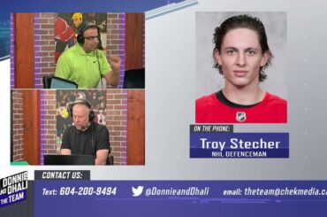Troy Stecher on playing in Arizona, the trade to Calgary and being a UFA this summer