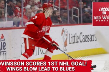 SIMON EDVINSSON SCORES HIS 1ST NHL GOAL | Wings Blow the Lead to the St. Louis Blues