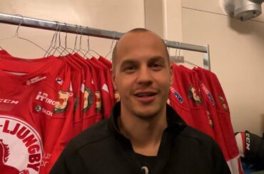 Inför HV71 med Karl Olofsson, Håkansson och Pelle Lundbergh