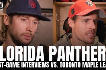 Sergei Bobrovsky & Nick Cousins React to Florida Panthers GM 1 Win vs. Toronto, Panthers Confidence