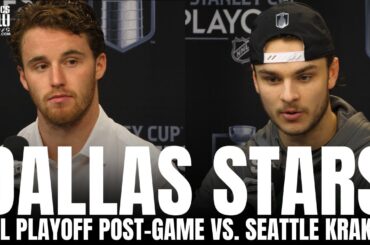 Jake Oettinger & Wyatt Johnston React to Stars GM2 Win vs. Kraken, Wyatt Living With Joe Pavelski