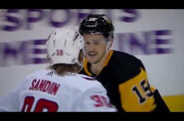NHL hockey fight - Josh Archibald(Penguins) vs. Rasmus Sandin(Capitals)