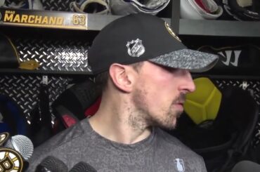 Brad Marchand Says Bond with Patrice Bergeron Will "last a lifetime" | Bruins Postgame Interview