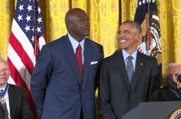 Michael Jordan Receives The Presidential Medal of Freedom