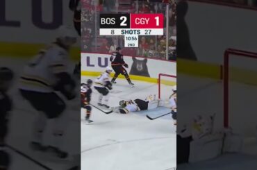 ULLMARK BRICK WALL vs Flames #nhlbruins