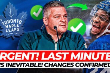 JUST LEFT! BOMB! IT'S INEVITABLE! HE HAS CONFIRMED THE CHANGES! TORONTO MAPLE LEAFS! NHL NEWS!