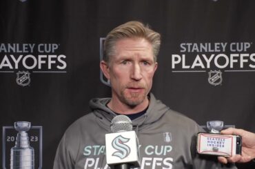 2023 #nhl Playoffs: Seattle Kraken Head Coach Dave Hakstol - PREGAME Round 2 Game 4 - 05.09.23