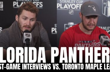 Matthew Tkachuk & Sasha Barkov React to Florida Panthers Taking a 2-0 Lead vs. Toronto Maple Leafs