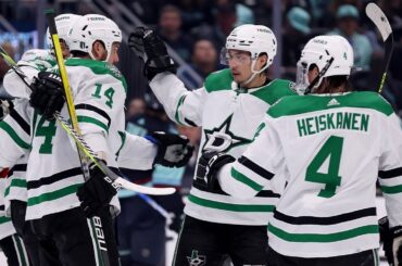 Benn's short side snipe has the Stars up in Game 4! 🎯