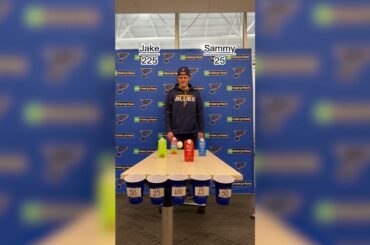 Blais and Neighbours compete in Ping Pong Challenge